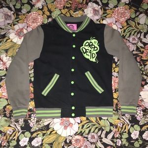 Drop dead Kitty Brainz varsity jacket